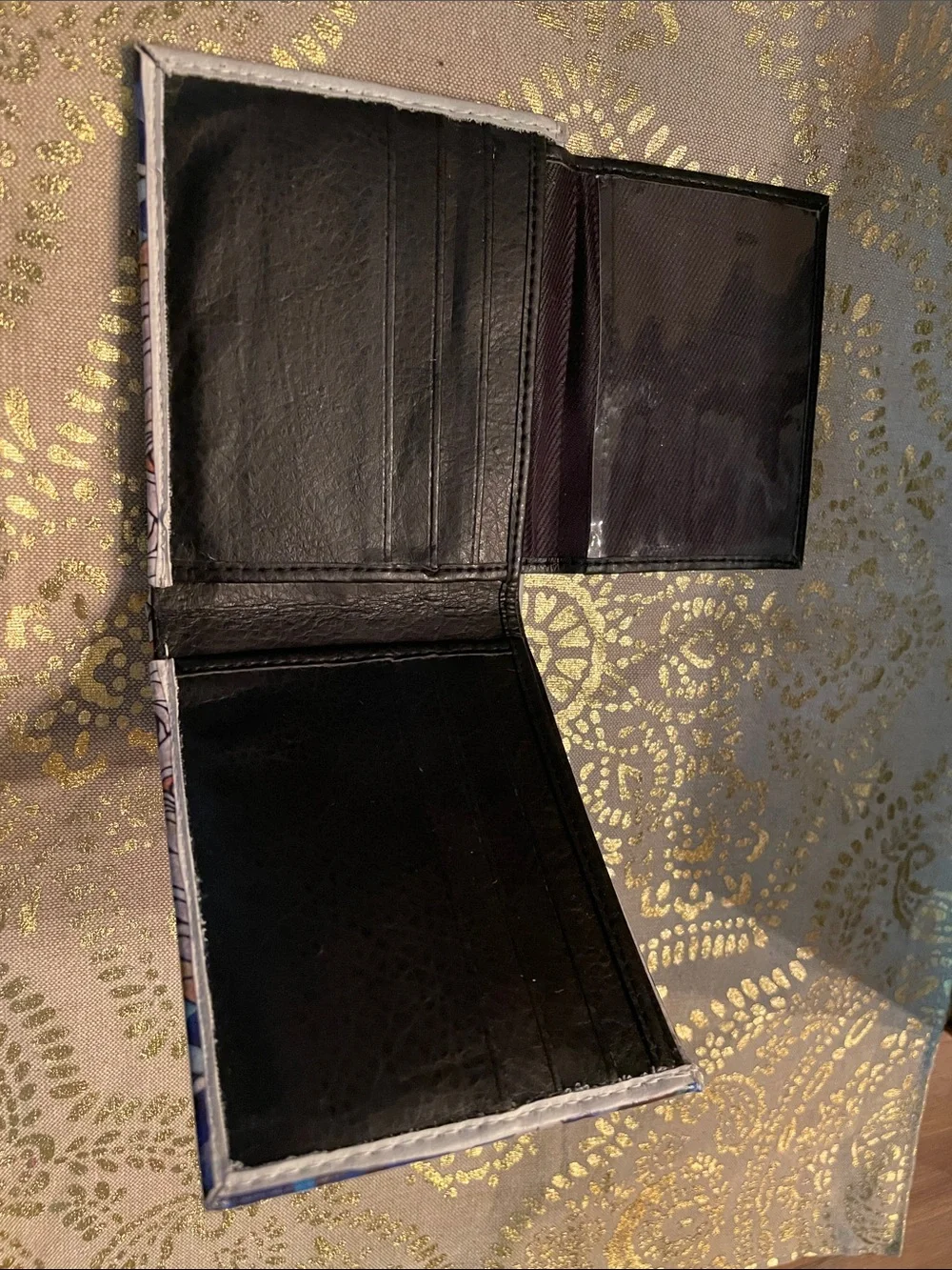 Stained Glass Jesus Bi-Fold Card Wallet - Multi Blue